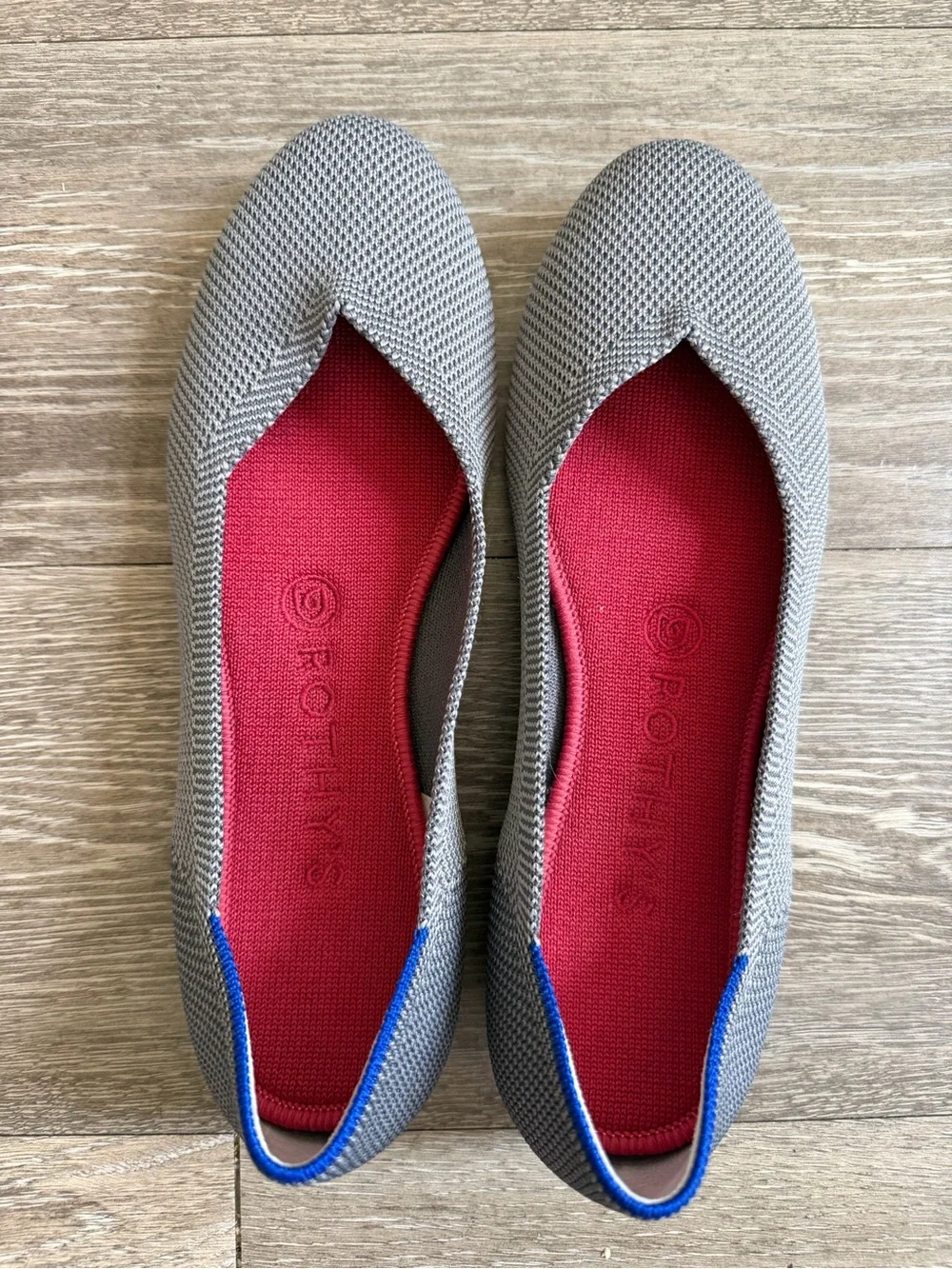 Rothy’s The Flat in Pebble Gray size 7.5